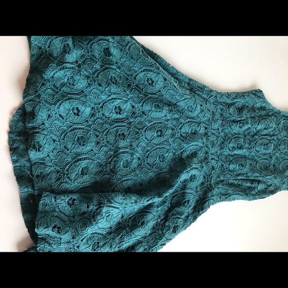BB DAKOTA Renley Lace Dress in Green! - Picture 4 of 6